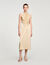 Robe longue en satin