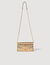 Sac pochette en cuir doré