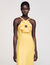 Robe longue à détail volant