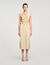 Robe longue en satin