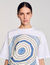 T-shirt à imprimé spirales