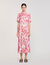 Robe longue chemise à imprimé fleuri