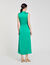Robe longue en satin