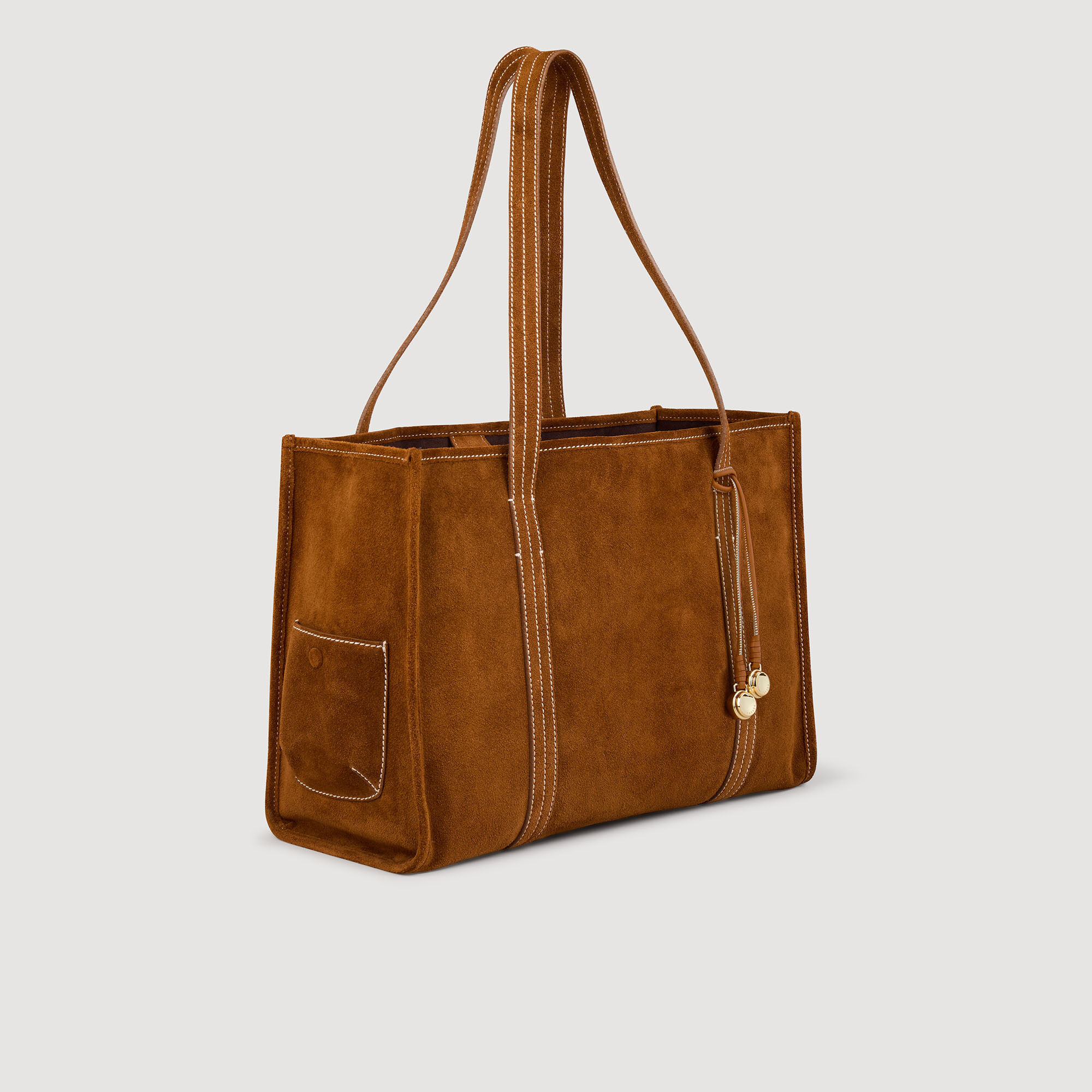 Sac cabas en suède