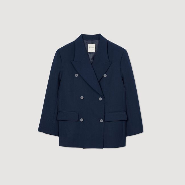 Veste de costume en laine mélangée
