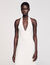 Robe longue en maille