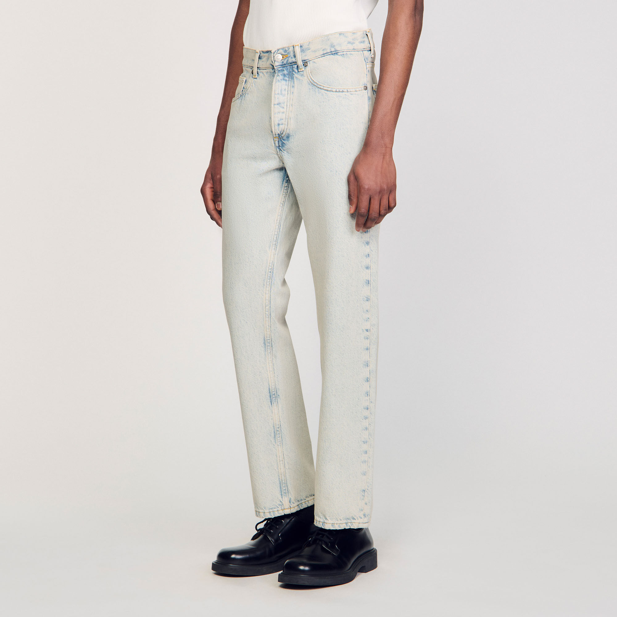 Jean regular délavé