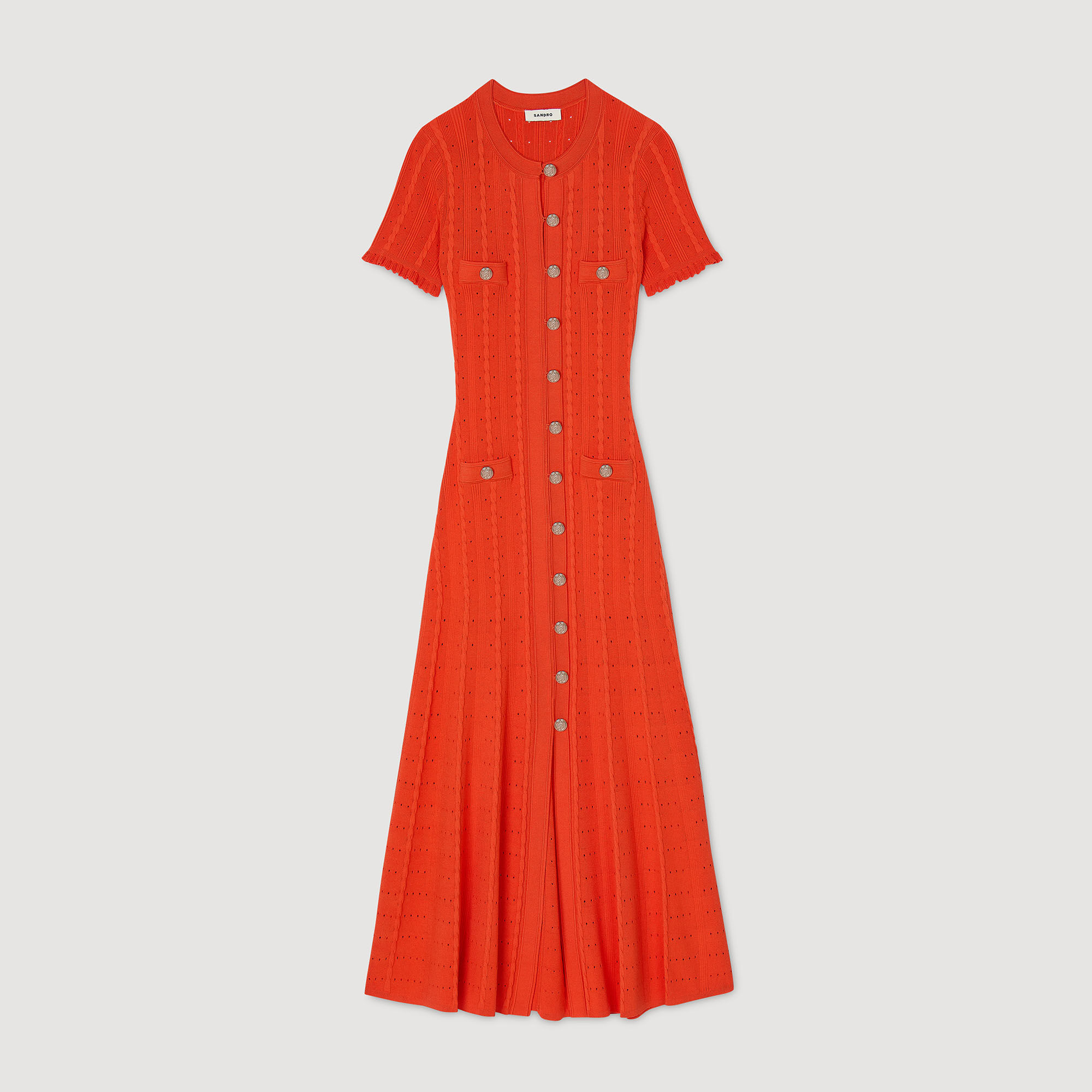 Robe longue en maille