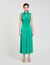 Robe longue en satin
