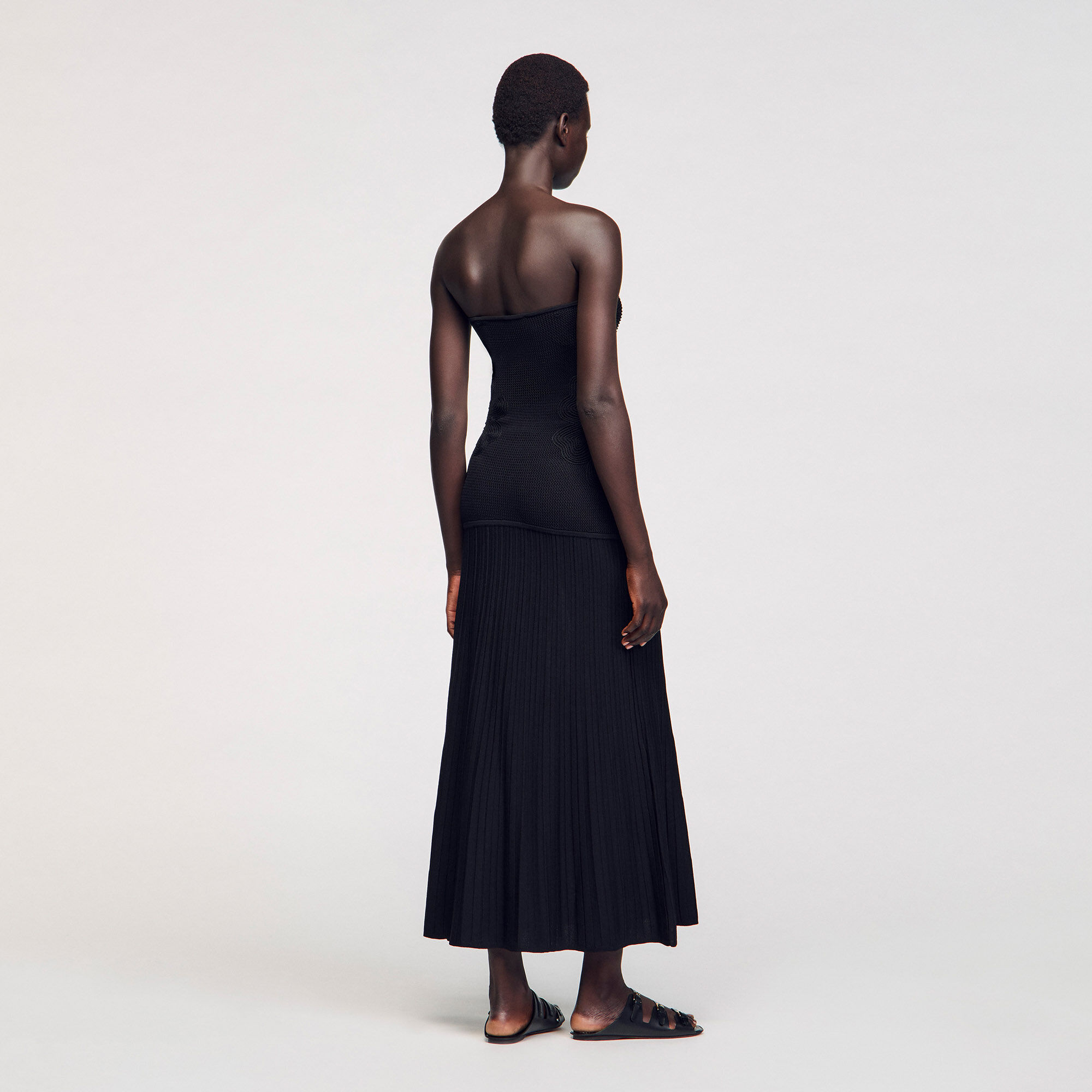 Robe bustier en maille