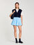 Pull bicolore en laine et cachemire 