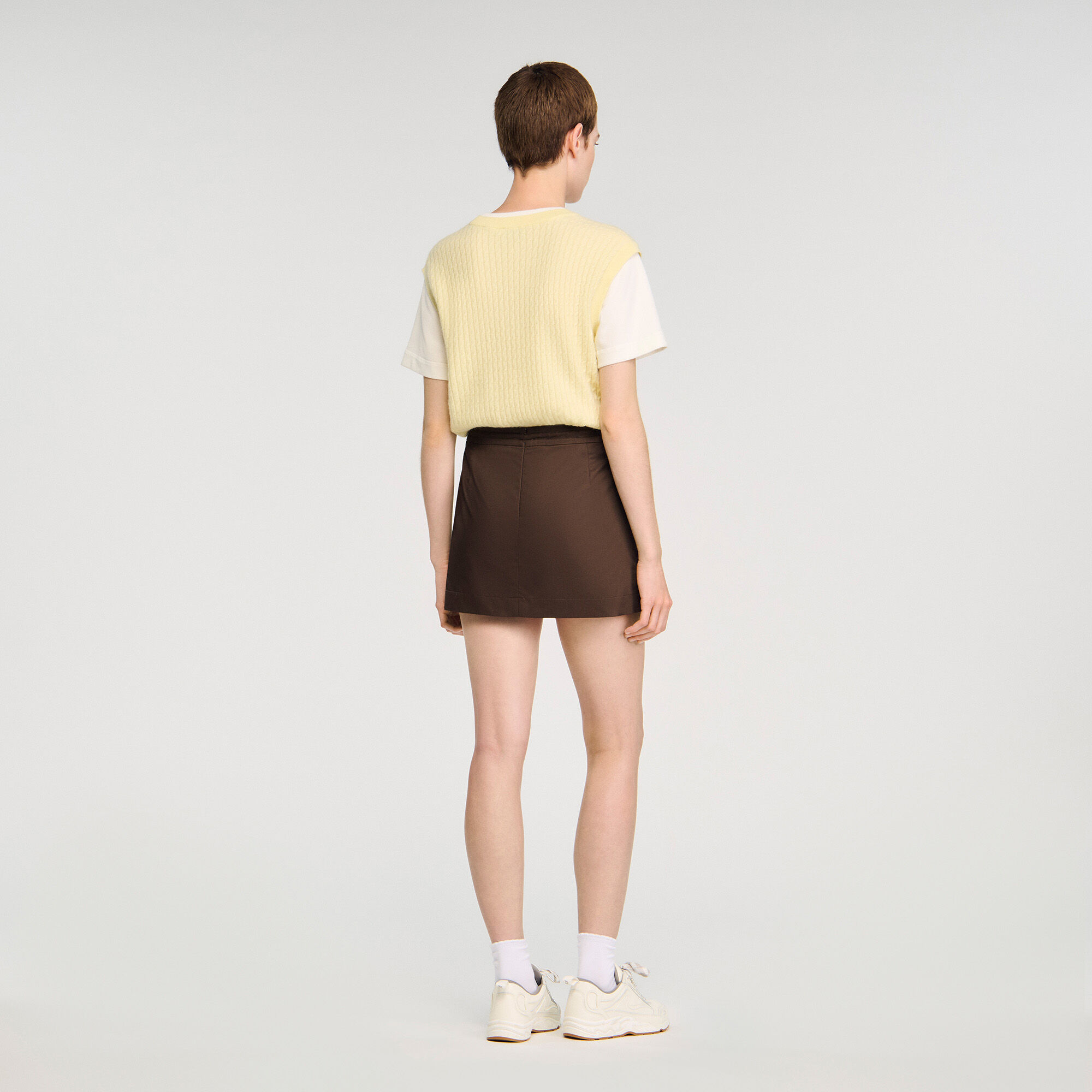 Jupe short à pli 