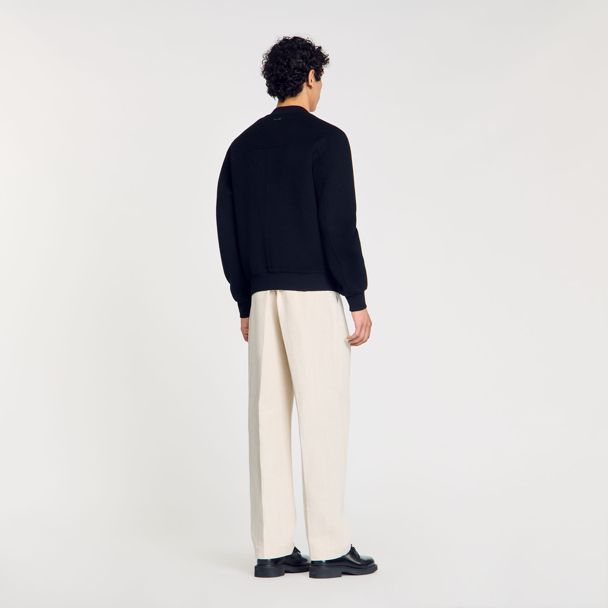 Blouson en laine double face