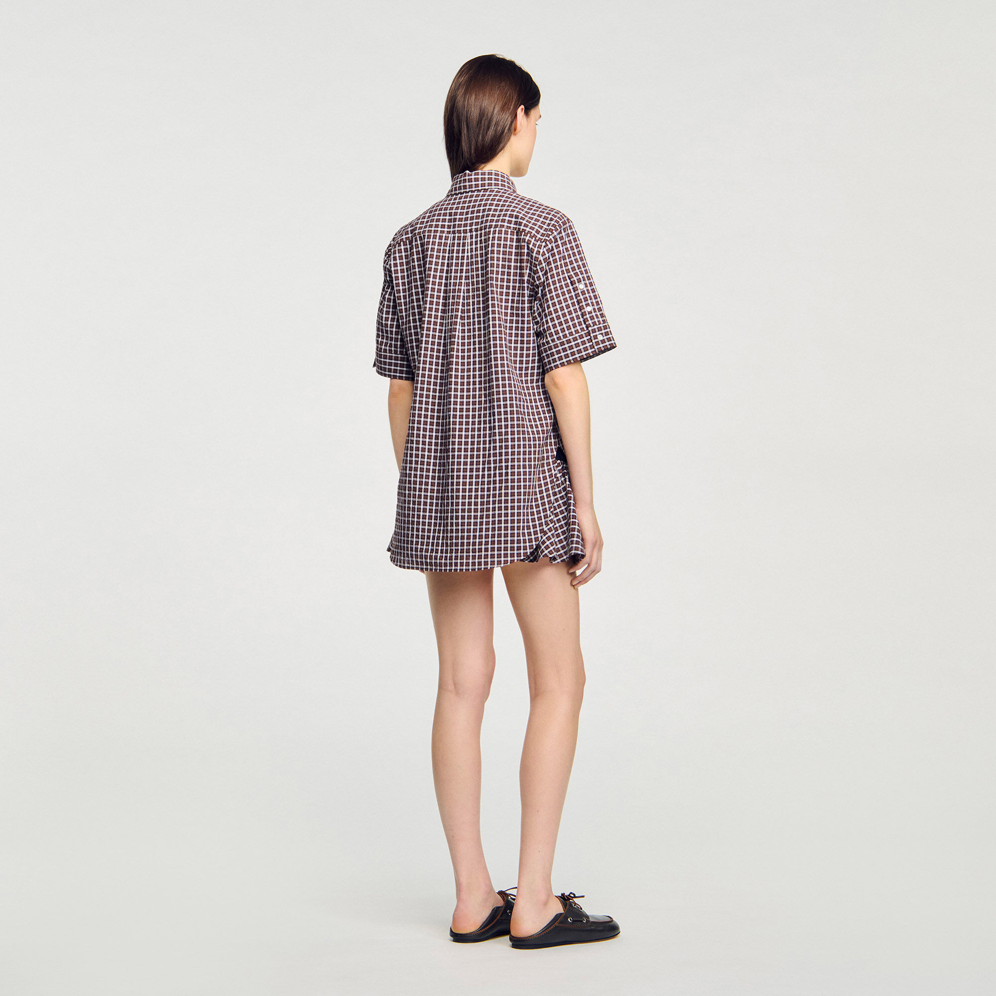 Chemise oversize à carreaux