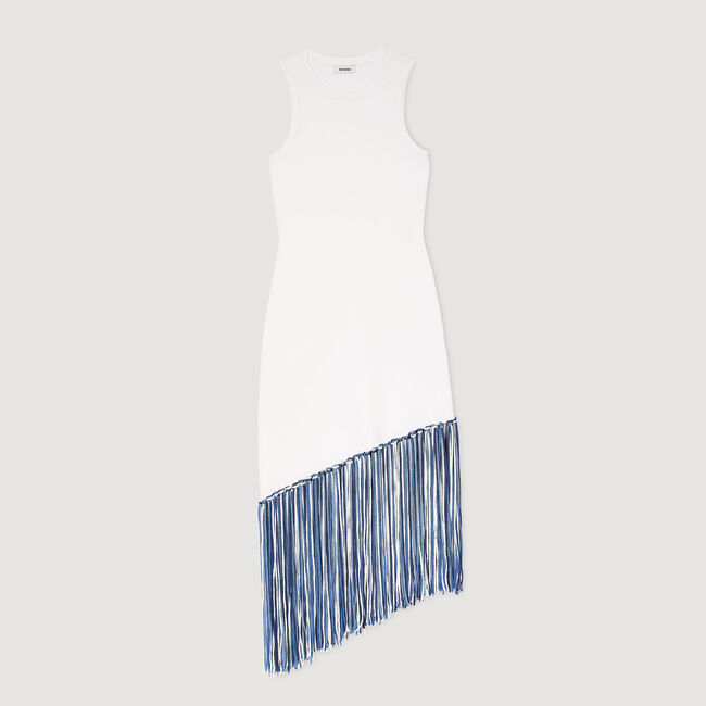 Robe longue  frangée