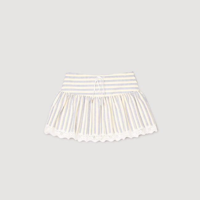 Short jupe à rayures