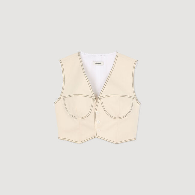 Veston court en jean