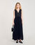Robe longue plissée