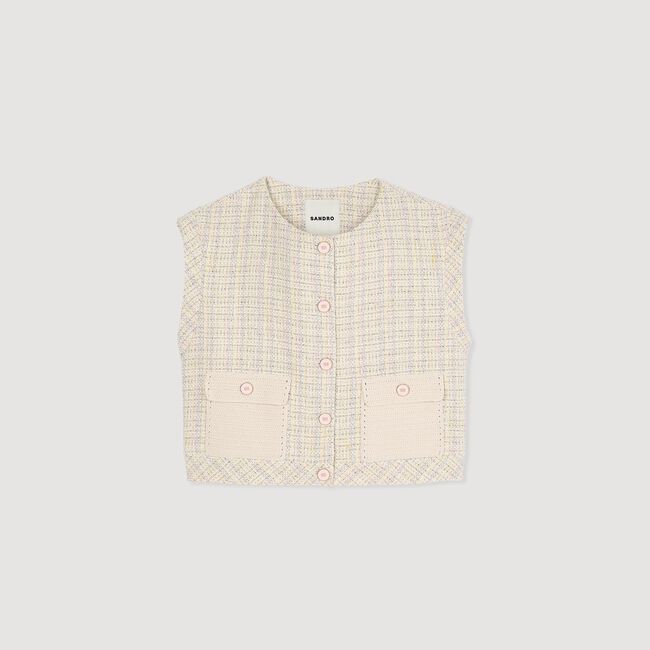 Veston en tweed fantaisie