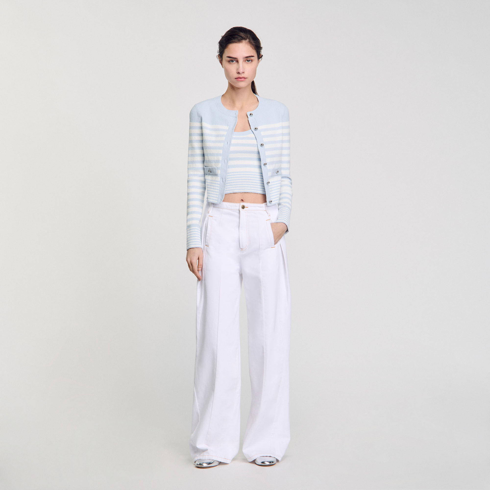 Cardigan à rayures