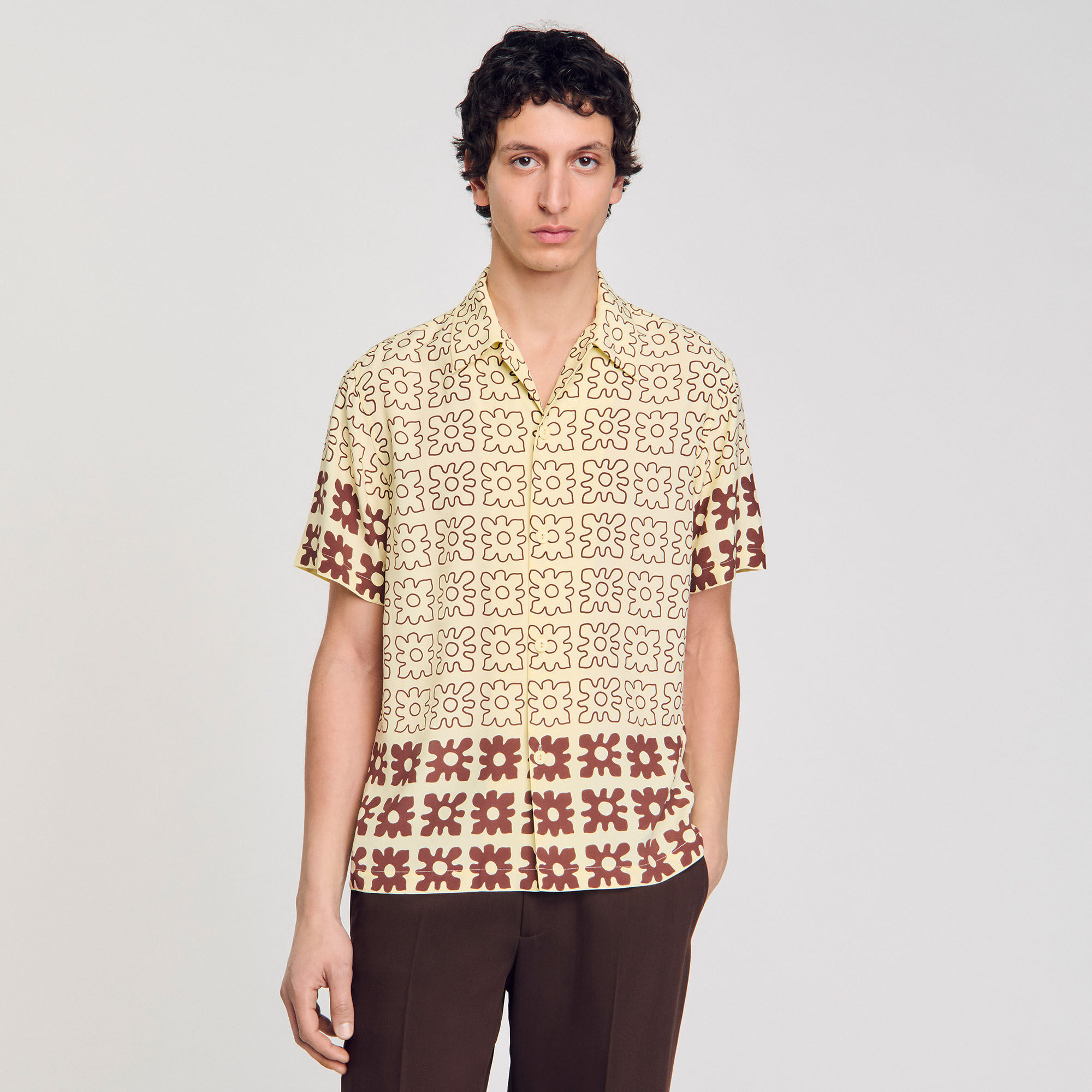 Chemise à imprimé fleuri