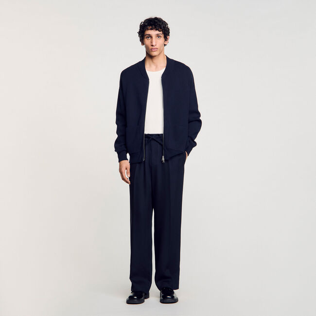 Blouson esprit teddy en maille