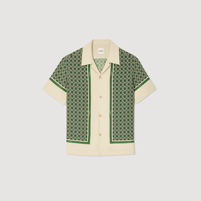 Chemise imprimée à manches courtes