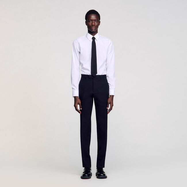 Pantalon de costume en laine