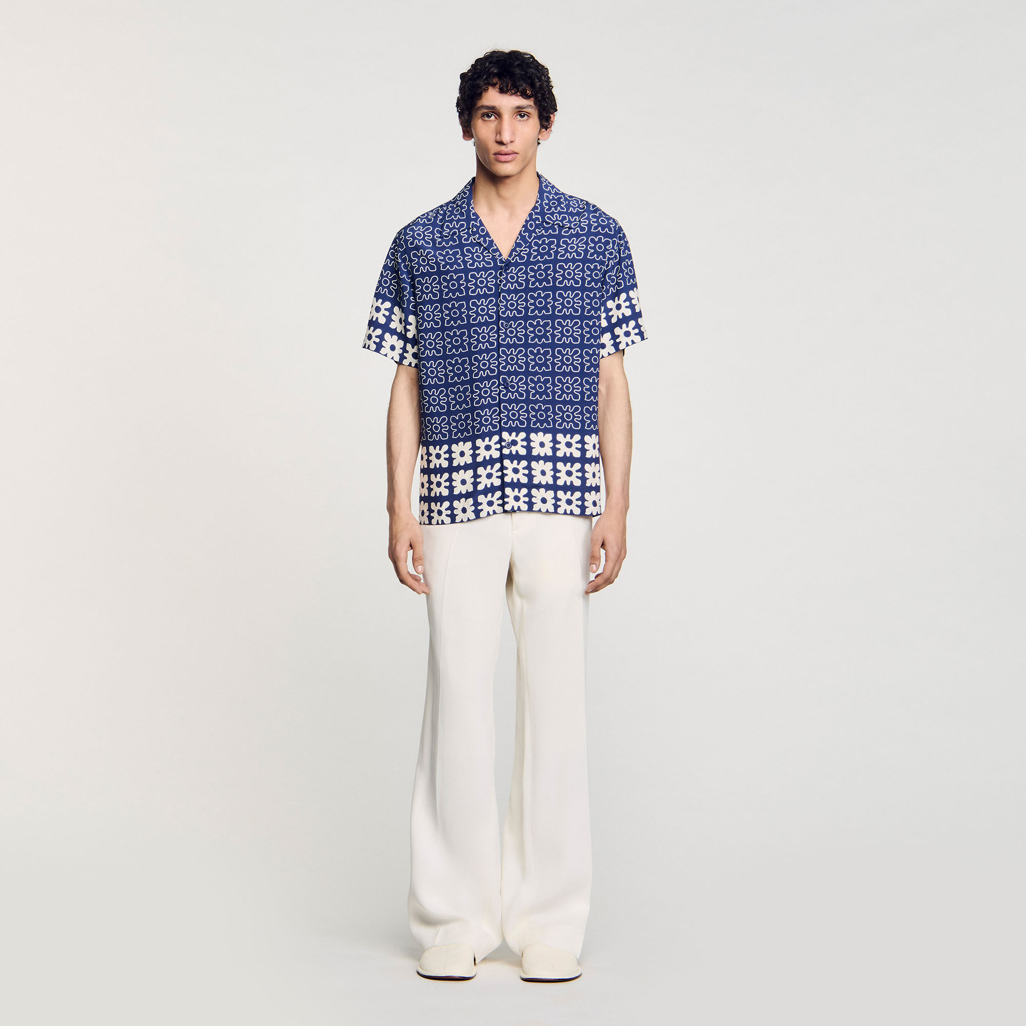 Chemise à imprimé fleuri