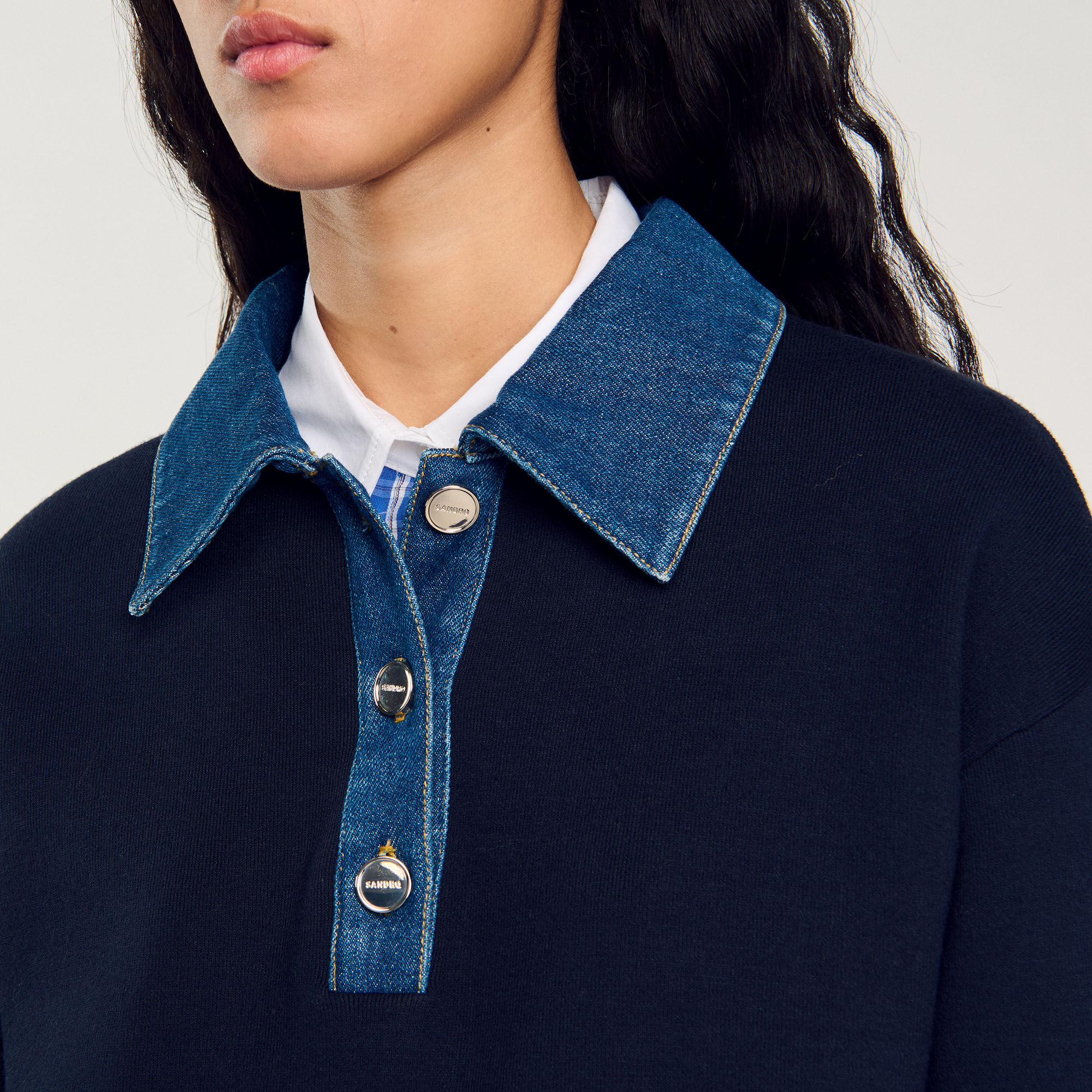 Pull à col polo