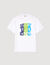 T-shirt en coton à imprimé vagues