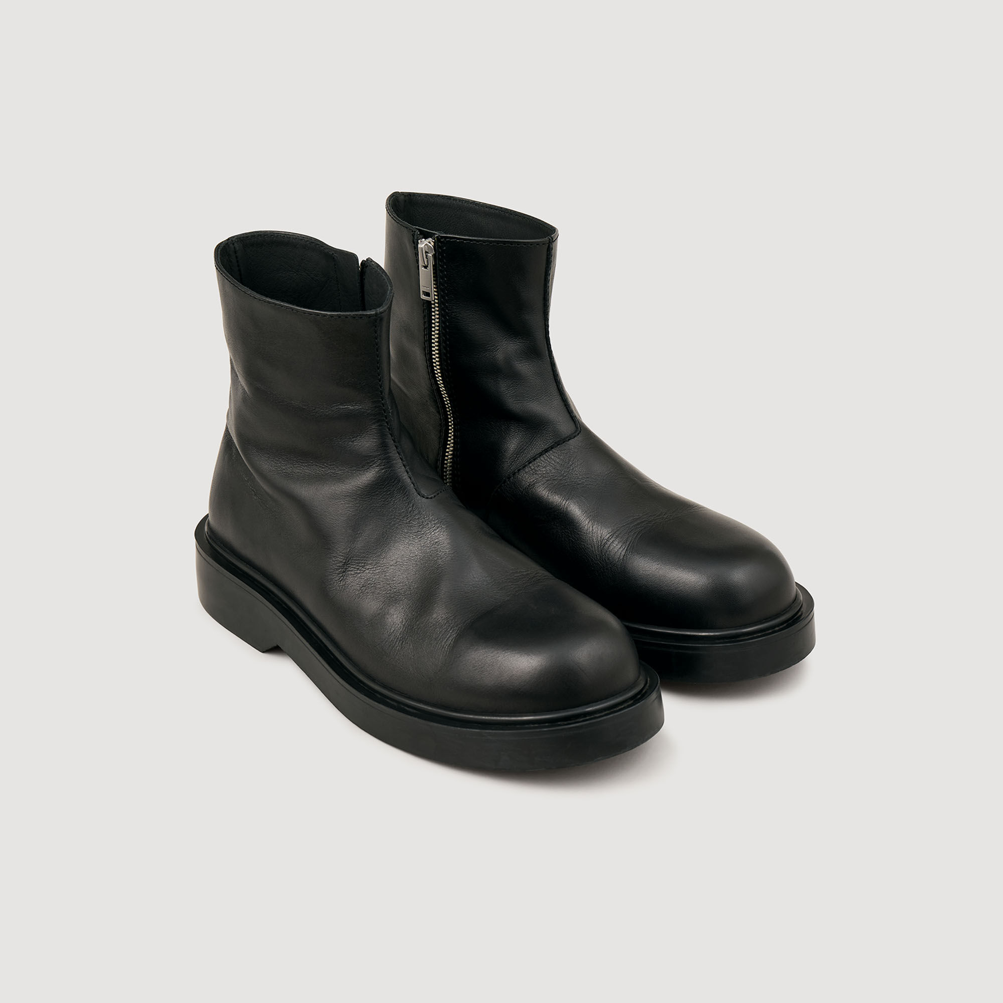 Bottines en cuir