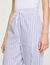 Pantalon à rayures strassé