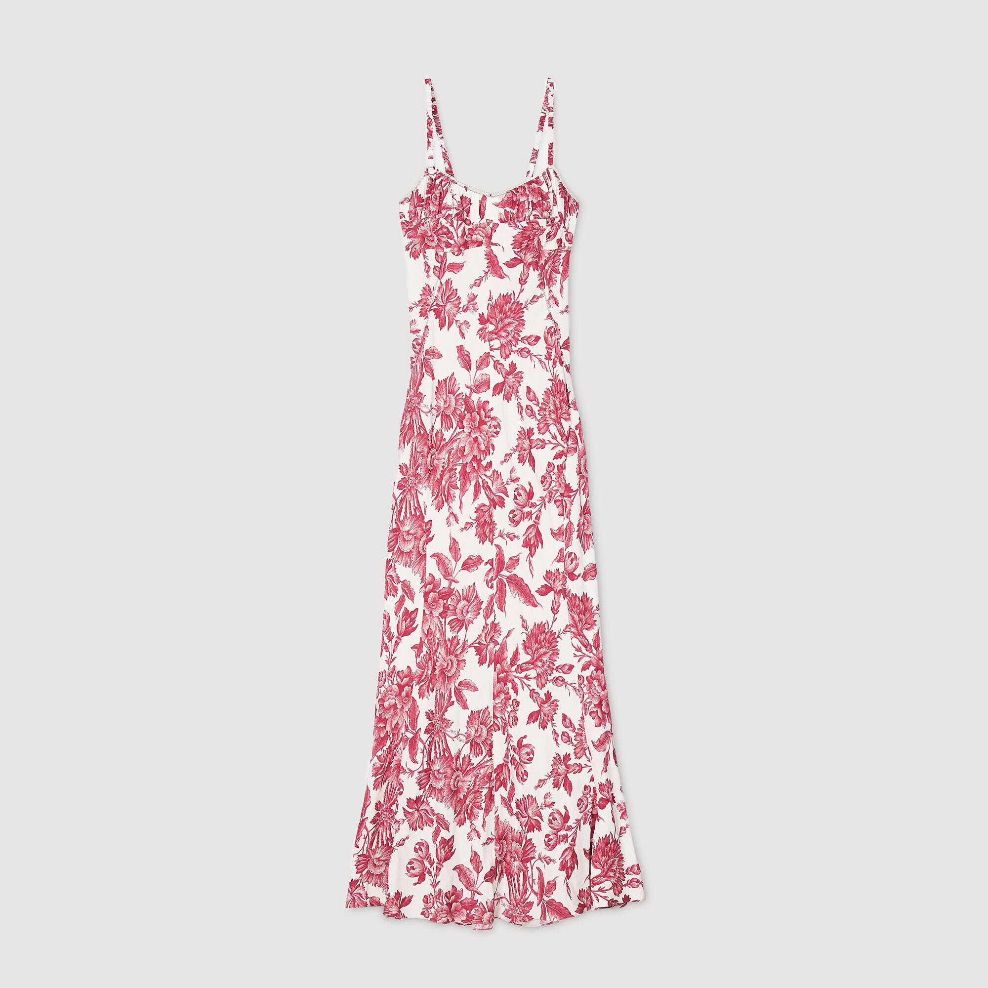 Robe longue à imprimé fleuri
