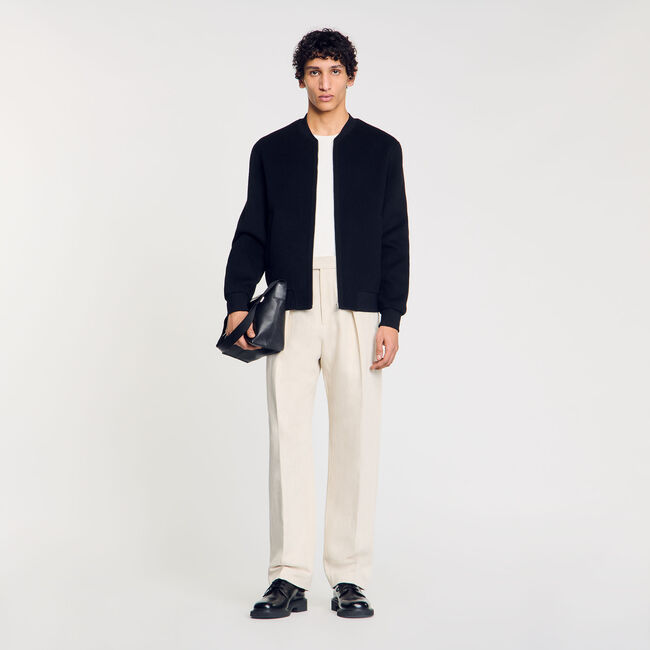 Blouson en laine double face