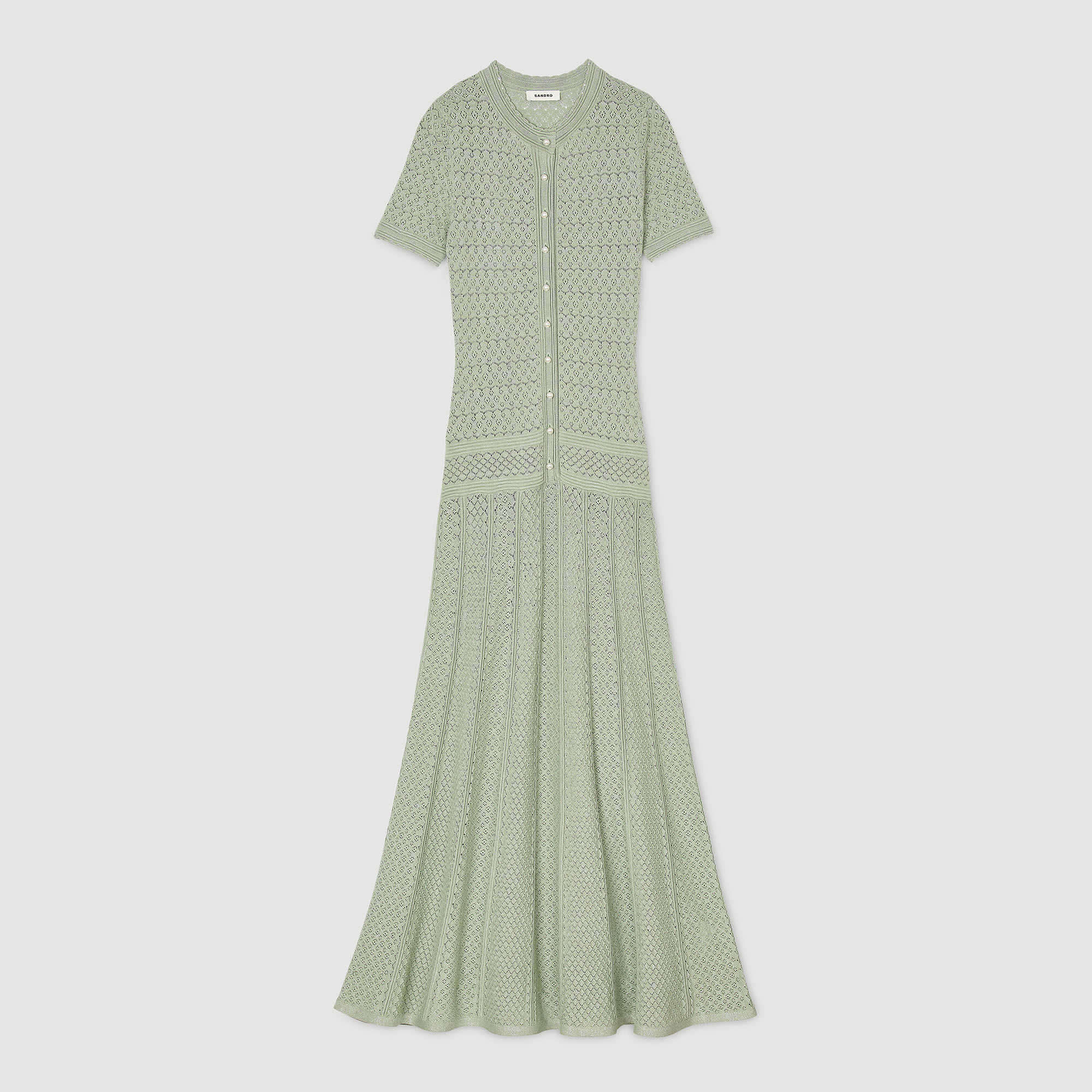 Robe longue en maille 