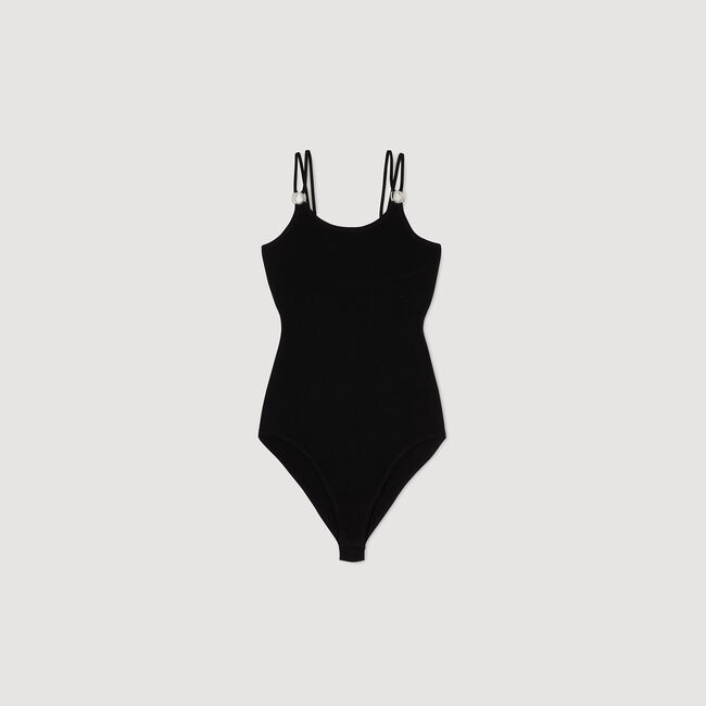 Body en maille à détail bijou