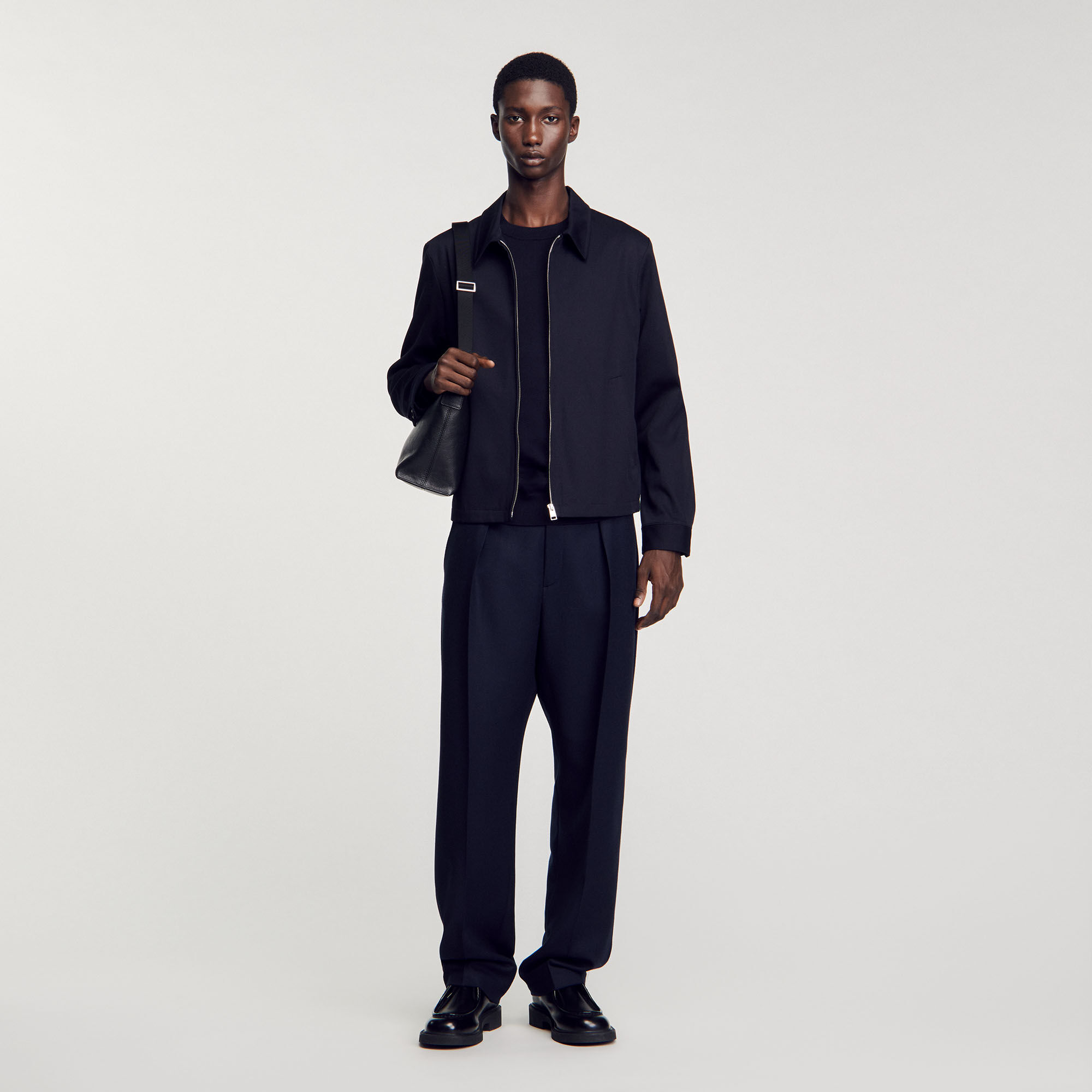 Blouson zippé en coton