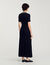 Robe longue en maille à studs