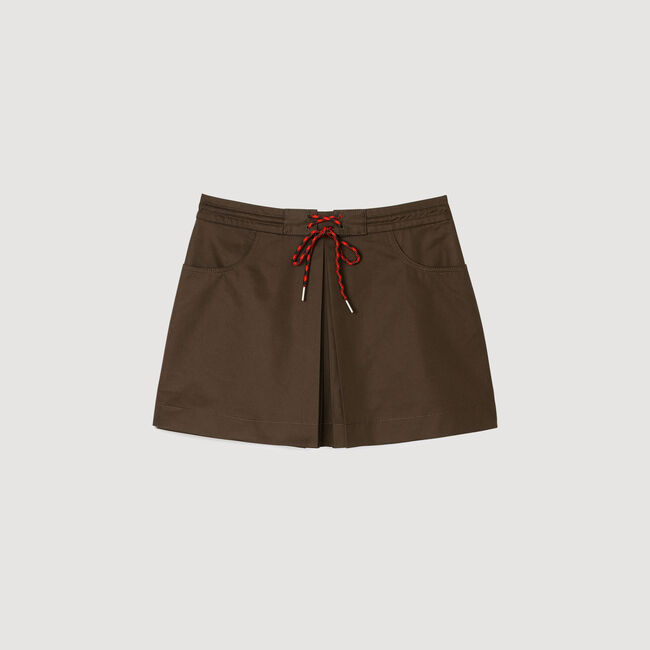 Jupe short à pli 
