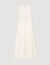 Robe longue froissée à nœud