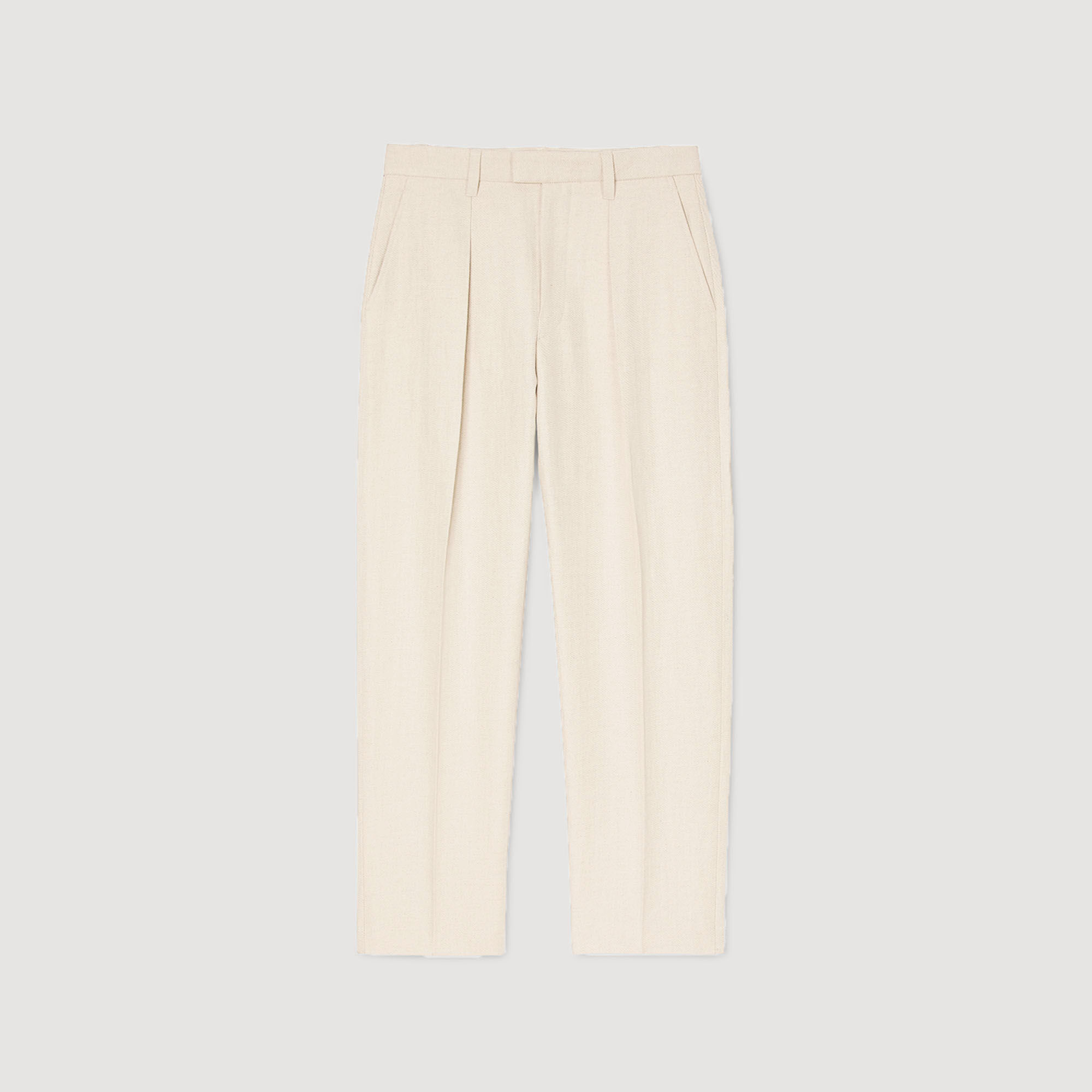 Pantalon large à plis