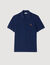 Polo à logo cuir