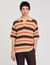 Polo rayé en maille
