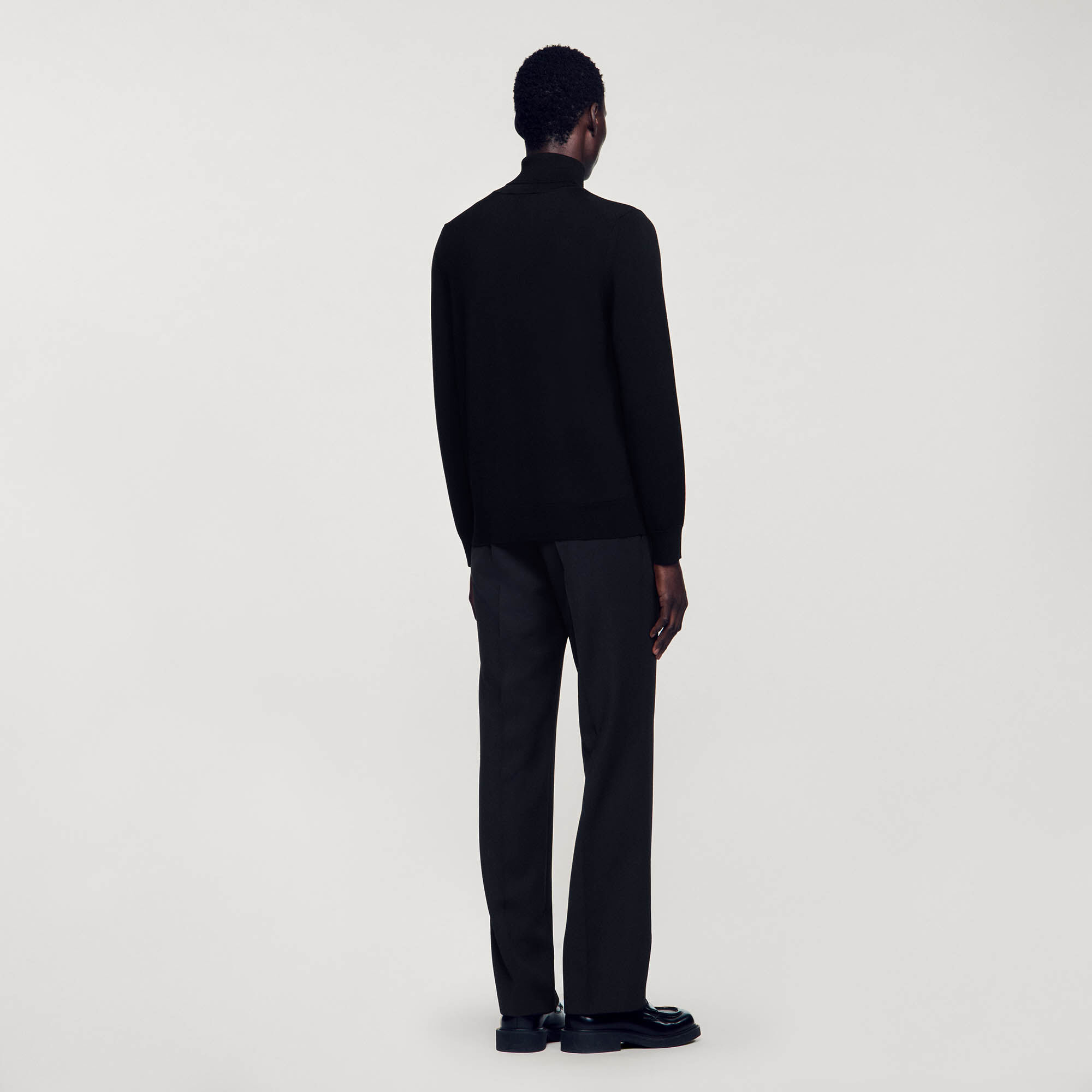 Pull à col roulé en laine Homme