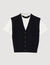Pull bicolore en laine et cachemire 