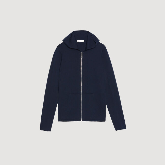 Gilet zippé avec capuche