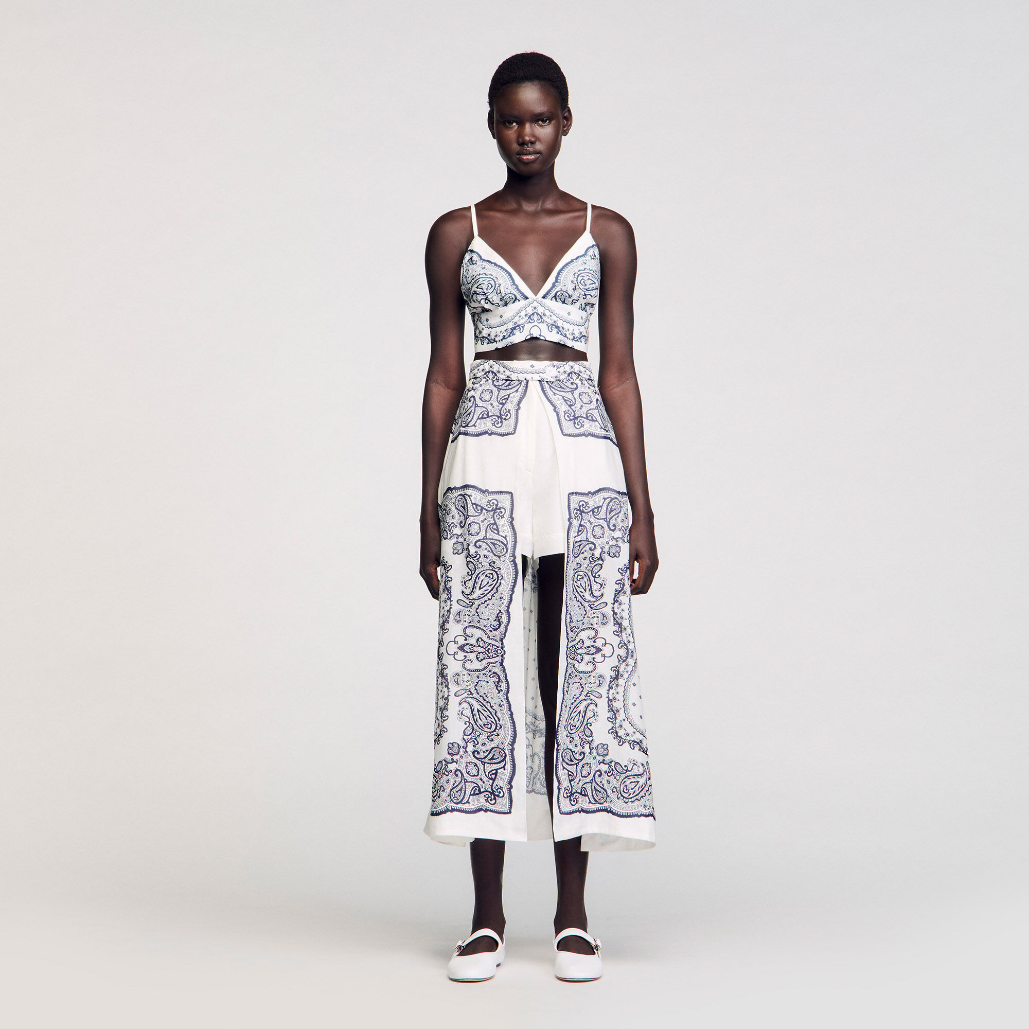 Jupe short à imprimé bandana 