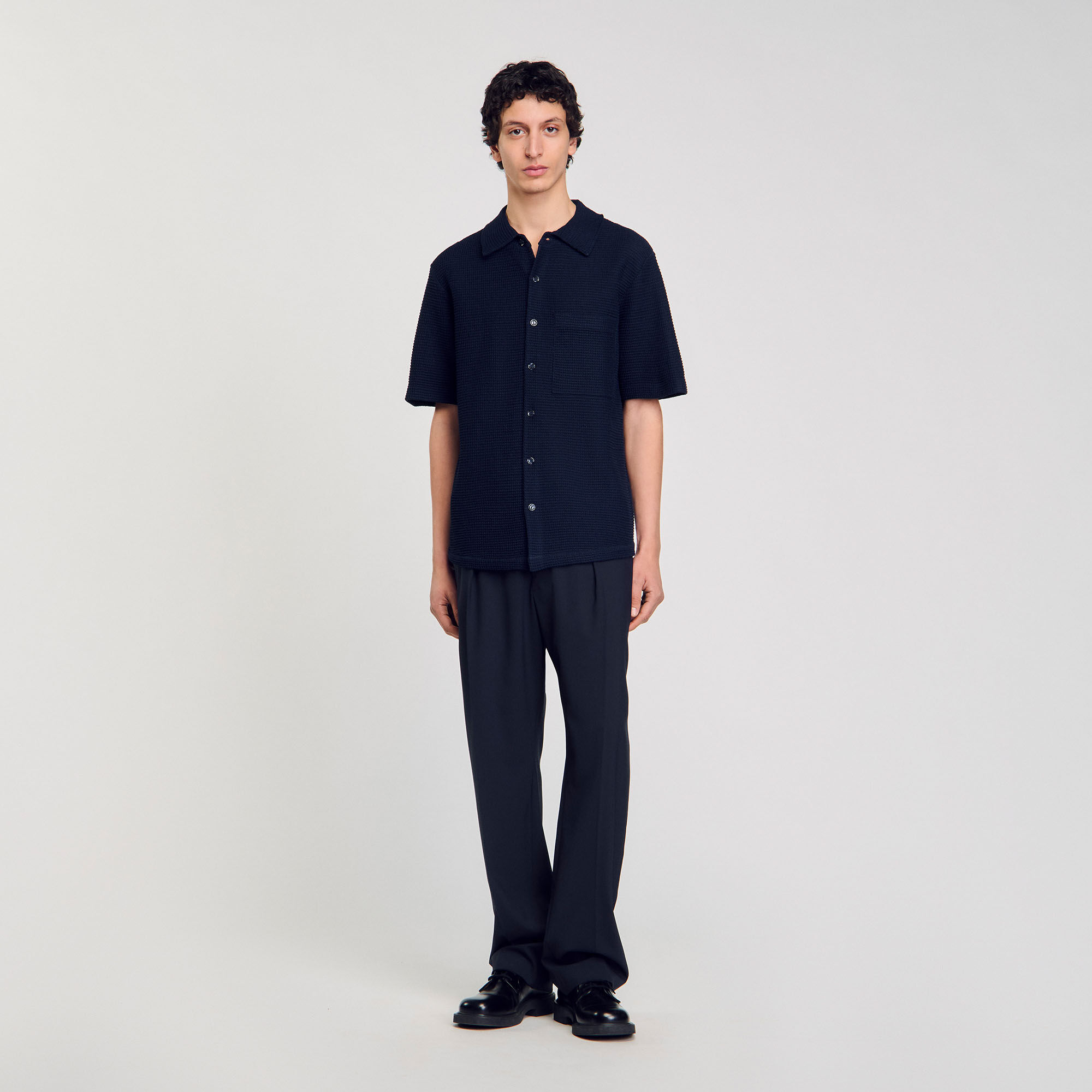 Chemise en nid d'abeille