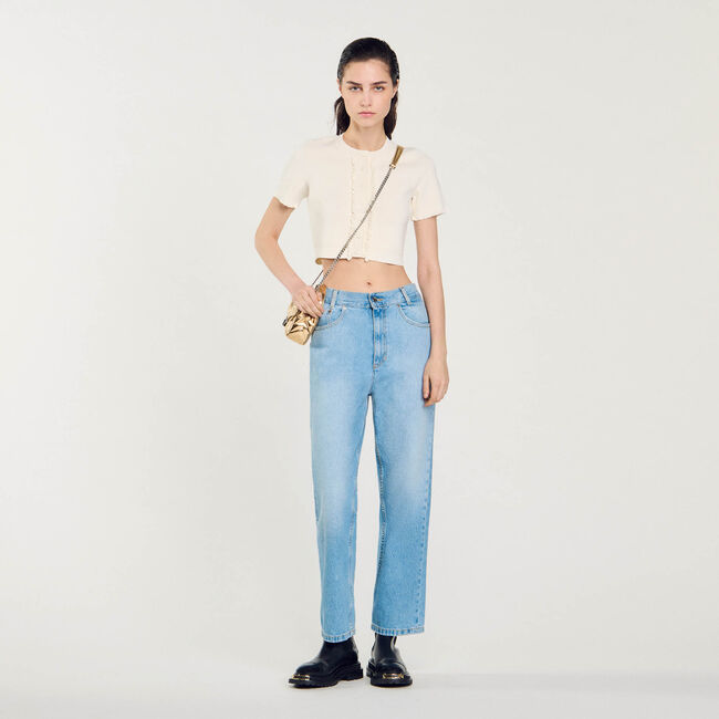 Jean droit taille basse